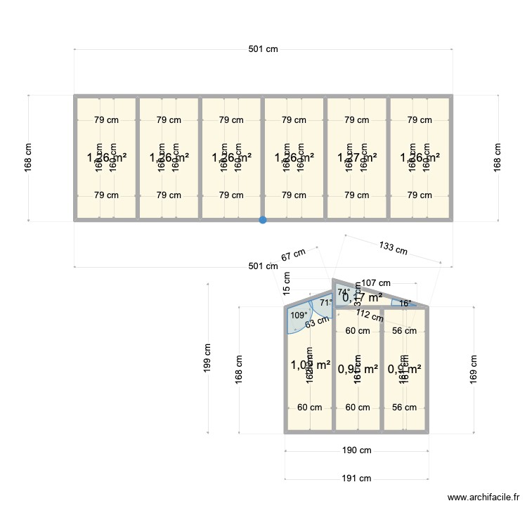 serre 2. Plan de 0 pièce et 0 m2