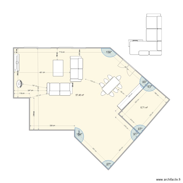 sejour ma. Plan de 0 pièce et 0 m2