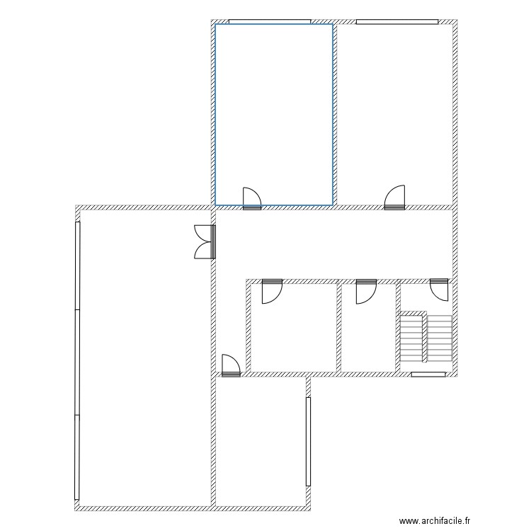 IDBHBlocDniveau1. Plan de 5 pièces et 200 m2