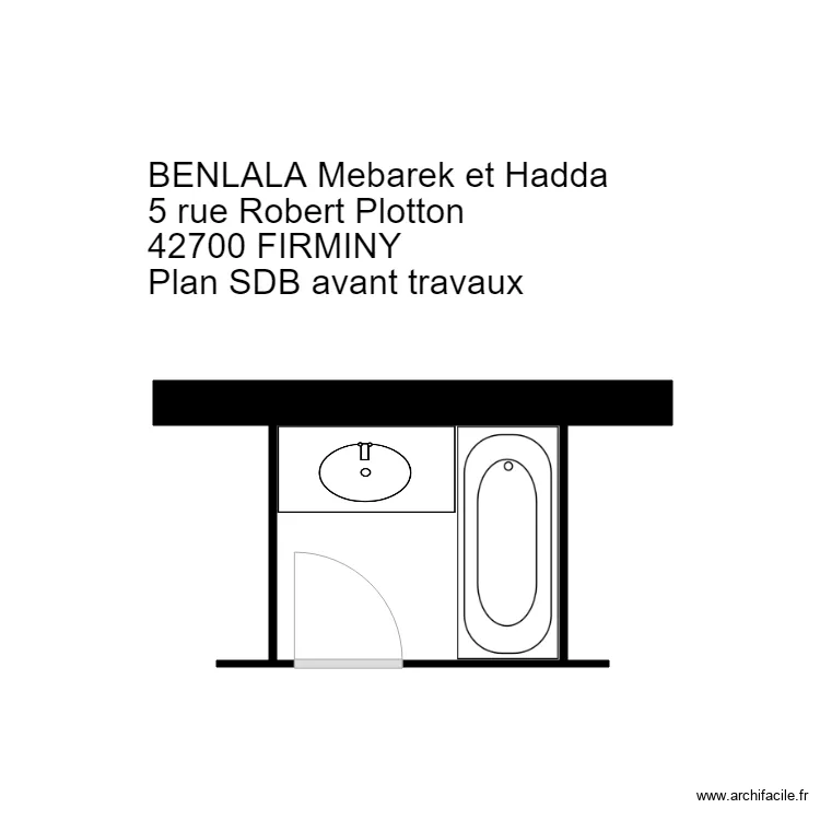 BENLALA 42700 Firminy. Plan de 