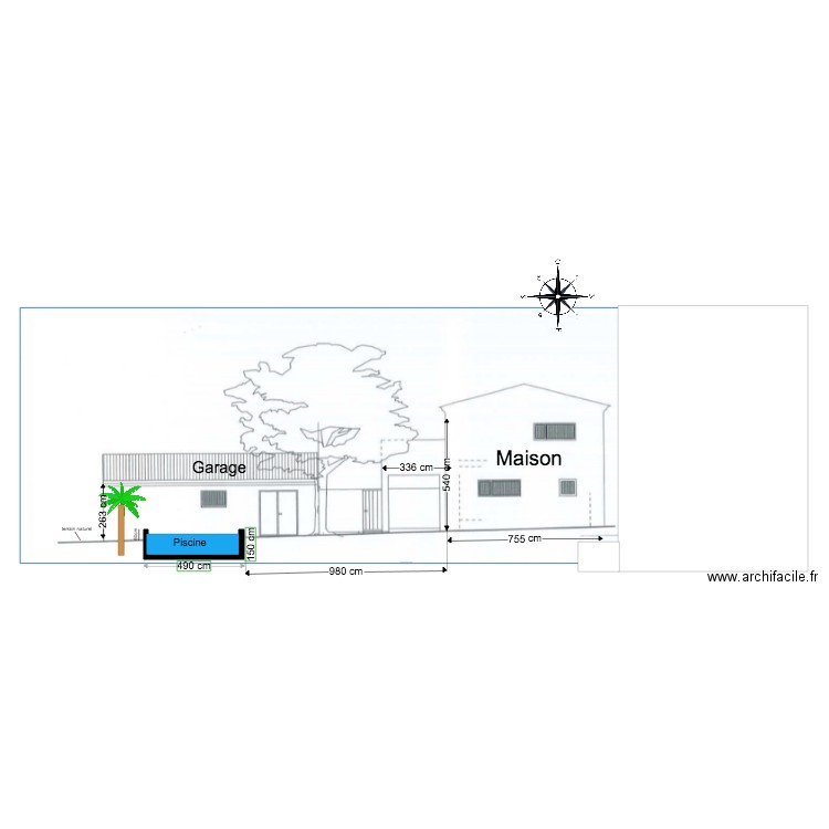 plan de coupe dp3. Plan de 0 pièce et 0 m2