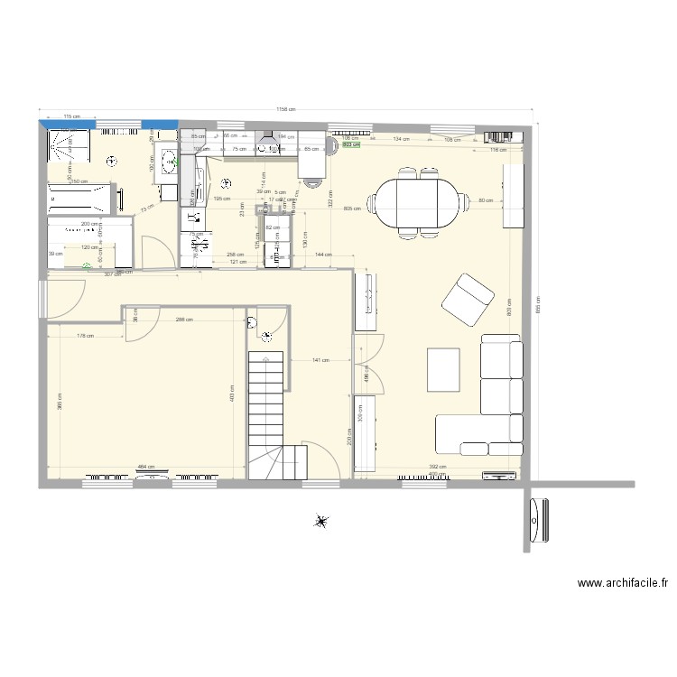 maison. Plan de 0 pièce et 0 m2