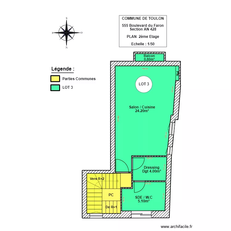 SCI FLAMOSK LOT R+2. Plan de SCI FLAMOSK LOT R+2. Plan de