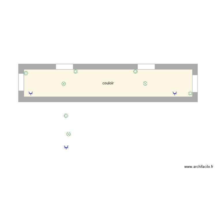 couloir elec fini fini. Plan de 0 pièce et 0 m2