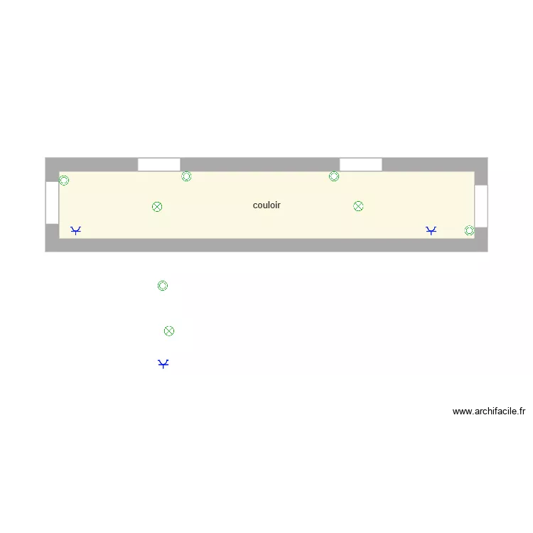 couloir elec fini fini. Plan de 