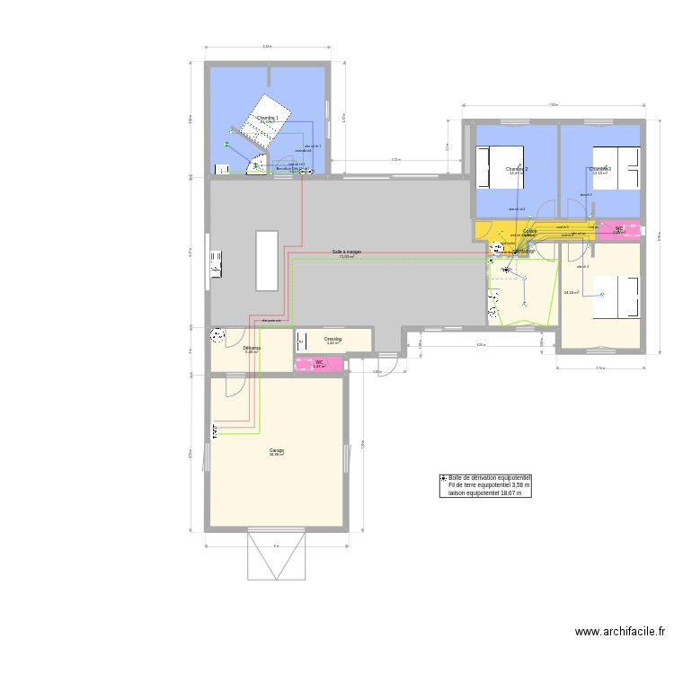 brenac2409. Plan de 11 pièces et 197 m2