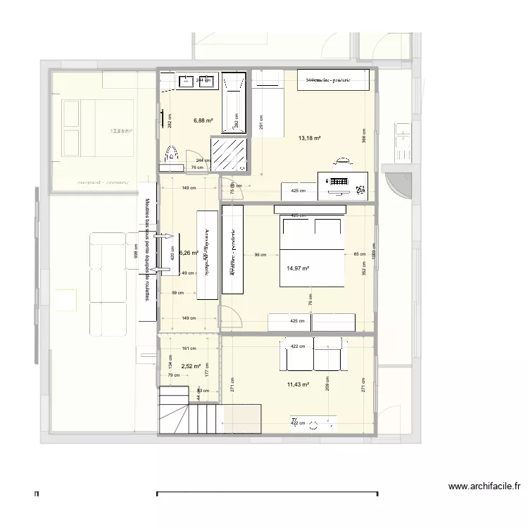 33 4 chambres naze possible. Plan de 