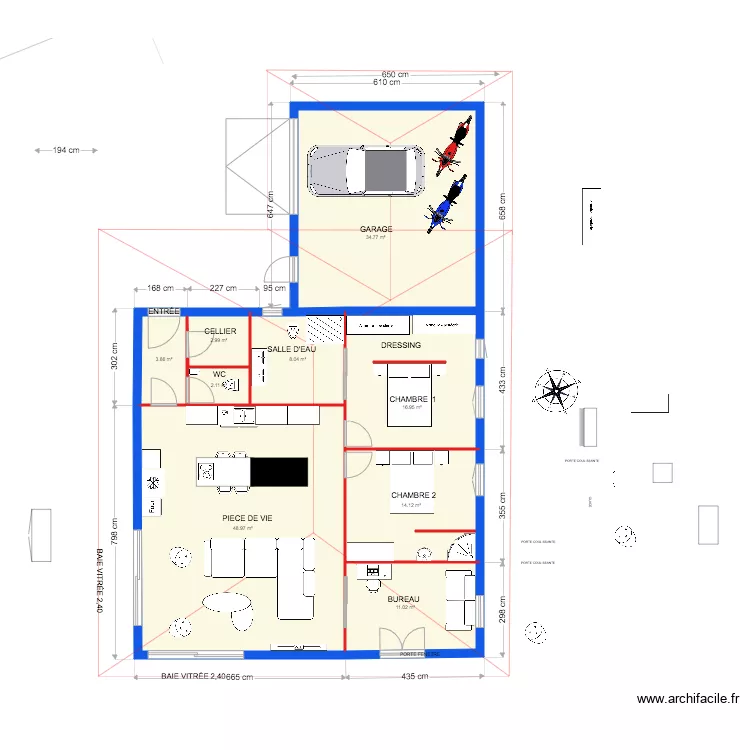 maison T 108m2 new. Plan de 