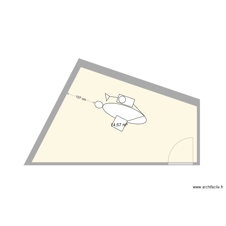 SO CLINIC CAB5 AVEC FAUTEUIL. Plan de 0 pièce et 0 m2