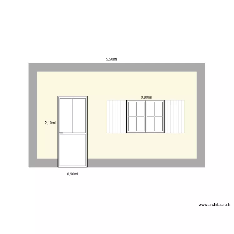 Bureaux fa&ccedil;ade 1. Plan de 