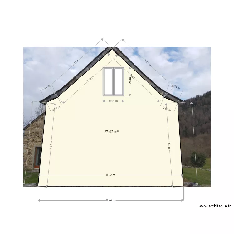 facade. Plan de facade. Plan de