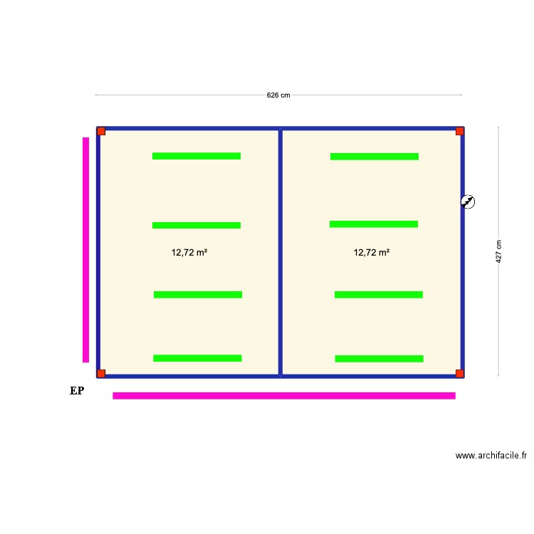 Fiona Smith. Plan de 2 pièces et 25 m2