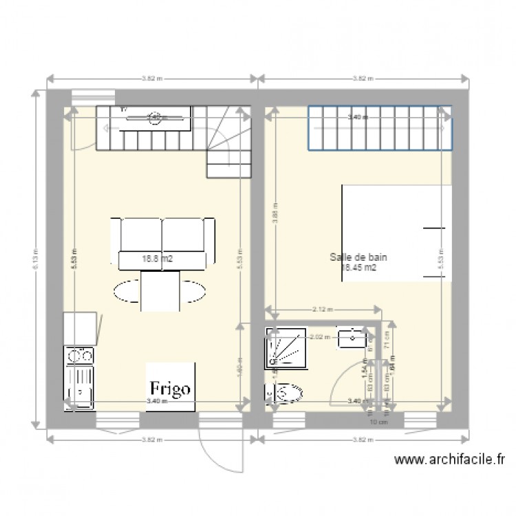 ruine1. Plan de 0 pièce et 0 m2