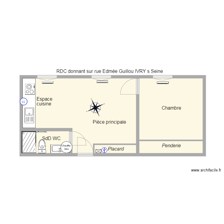 9 E Guillou. Plan de 0 pièce et 0 m2