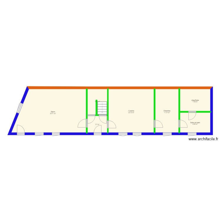 bienvillers au bois. Plan de 0 pièce et 0 m2
