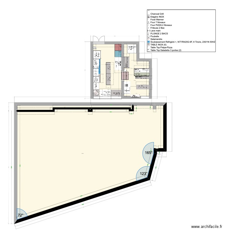 TBC extension, « Croquant Moelleux ». Plan de 5 pièces et 172 m2