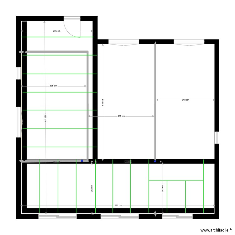 Mezza1. Plan de 10 pièces et 162 m2