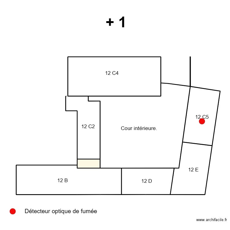 12 C5 +1. Plan de 6 pièces et 201 m2