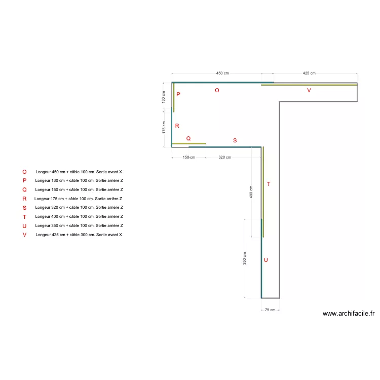 PRD Villa WING Plage cablage. Plan de PRD Villa WING Plage cablage. Plan de