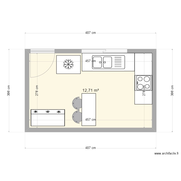 POSE POUTRELLE TERRASSE. Plan de 1 pièce et 13 m2