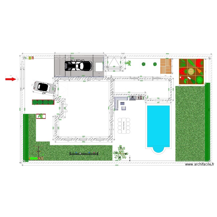 carport. Plan de 0 pièce et 0 m2