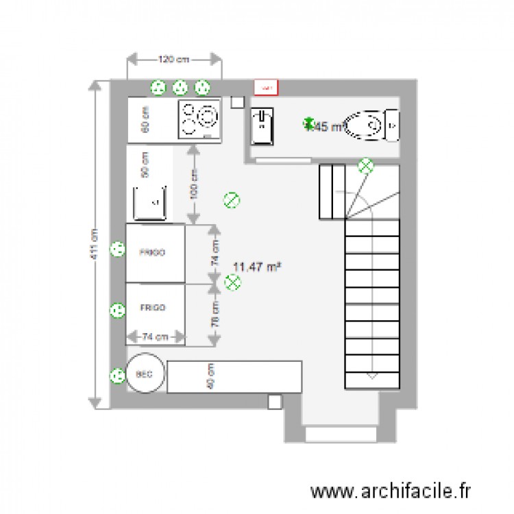 PLAN SOUS SOL . Plan de 0 pièce et 0 m2