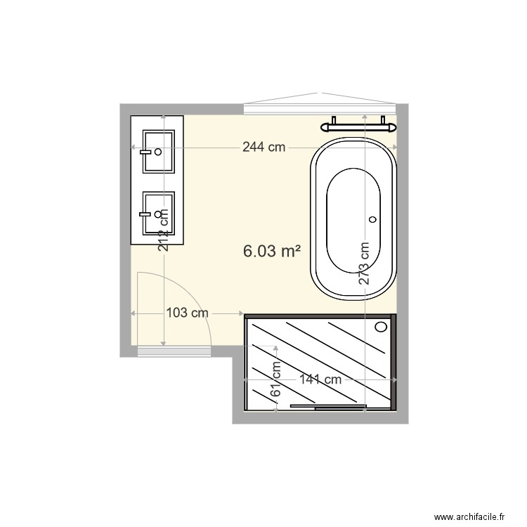 cote piece. Plan de 0 pièce et 0 m2