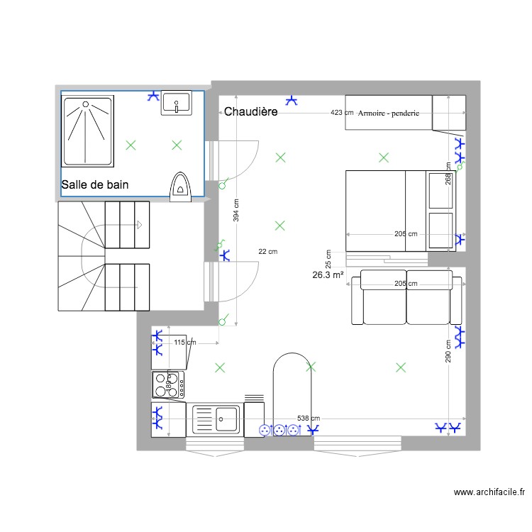 Markelbach 115 1er étage. Plan de 0 pièce et 0 m2