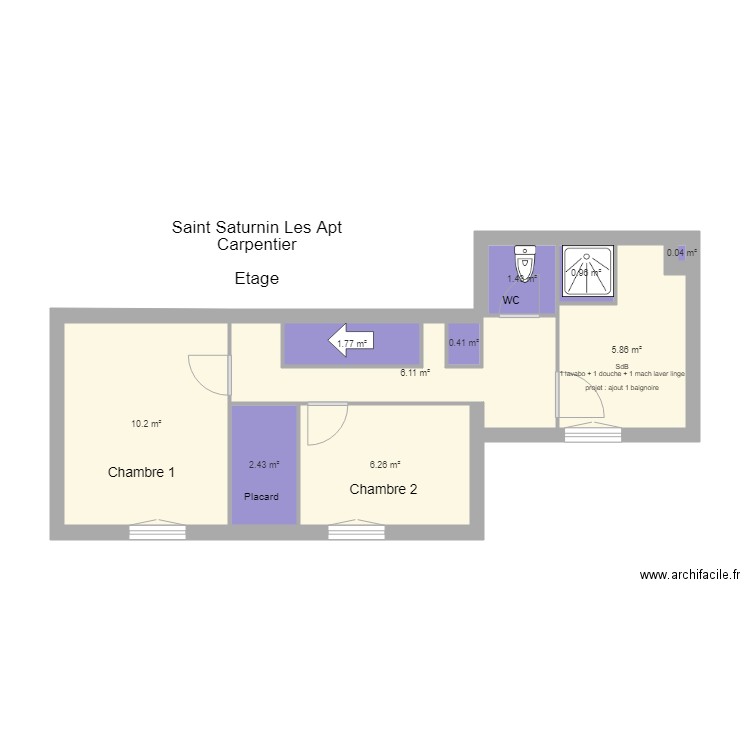 SDB NEW. Plan de 0 pièce et 0 m2