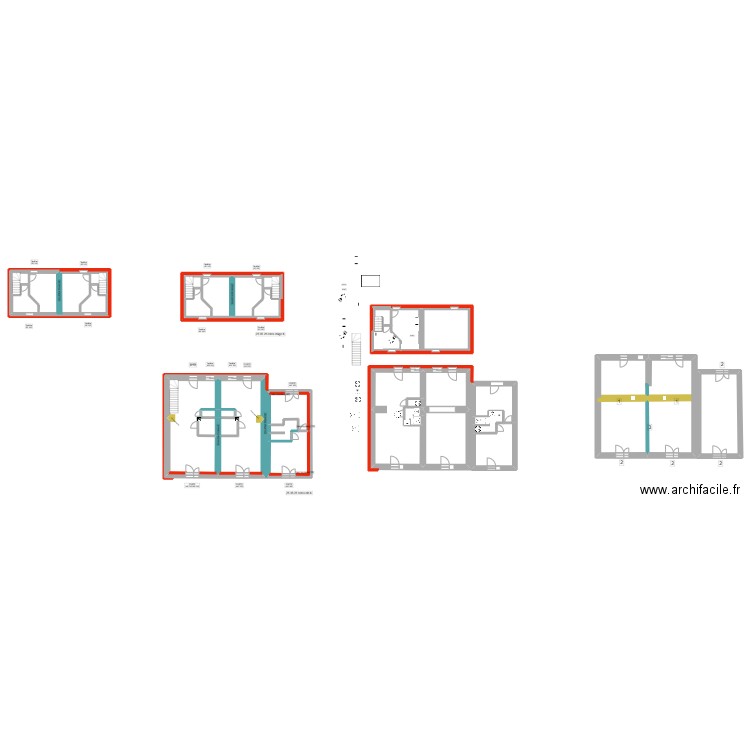 GOTRO. Plan de 7 pièces et 134 m2