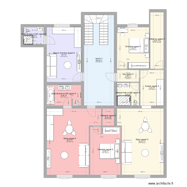 PLAN R+1 CHANTIER MONTARGIS. Plan de 0 pièce et 0 m2