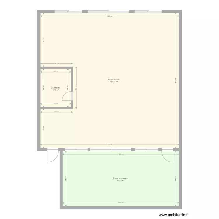 Voisin Bretonneux Existant. Plan de 