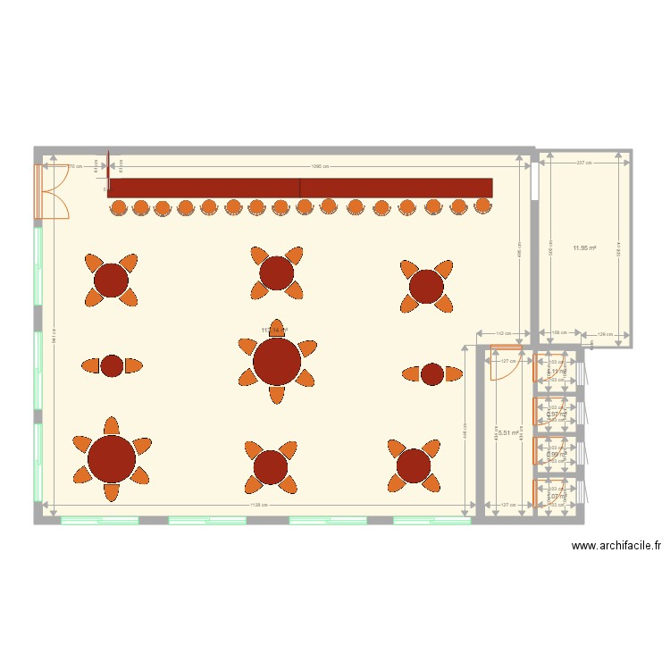 kadede snack bar. Plan de 0 pièce et 0 m2