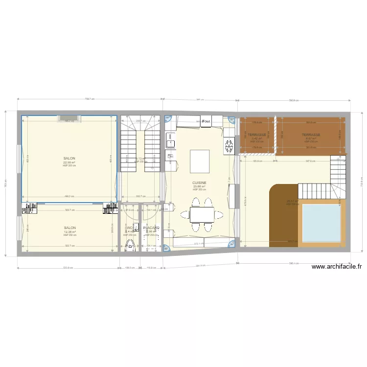 1er &eacute;tage. Plan de 