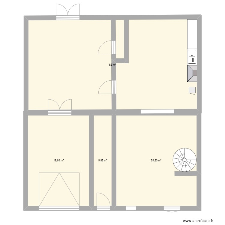 rbx rdc. Plan de 0 pièce et 0 m2