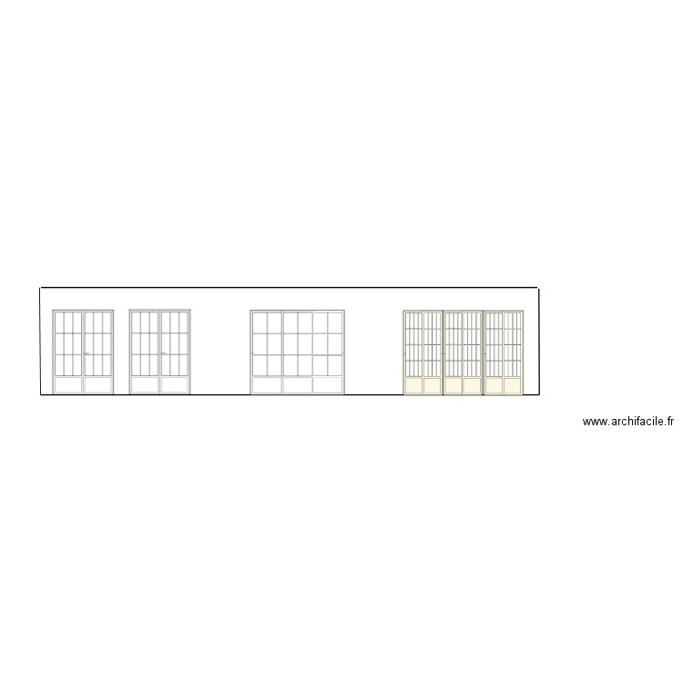 East front elevation maquette. Plan de 0 pièce et 0 m2