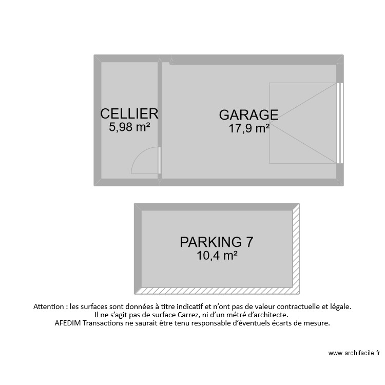 BI9976 ANNEXES. Plan de 4 pièces et 35 m2