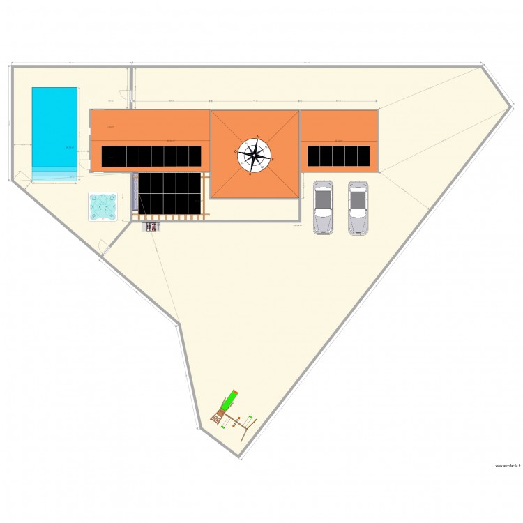 TERRAIN COMPLET TOITURE PV. Plan de 0 pièce et 0 m2