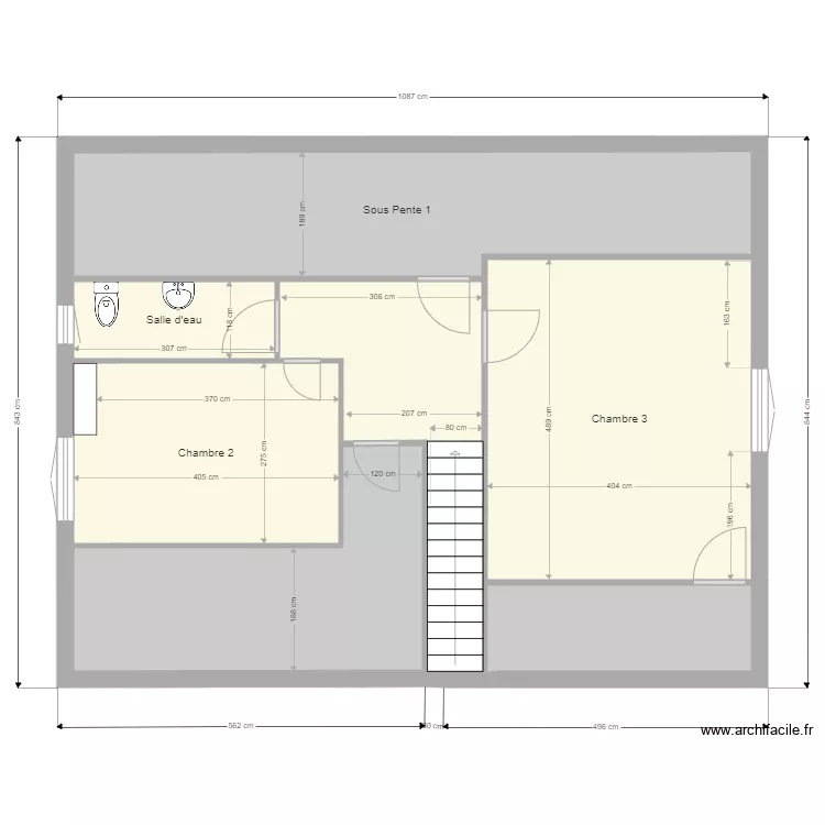 TINTENIAC RDC et ETAGE. Plan de 