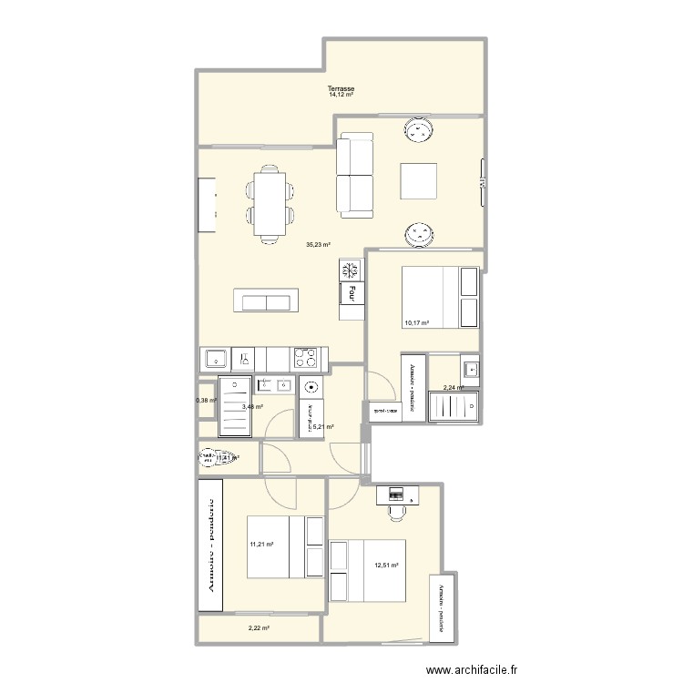 Pornichet VirginiaV6. Plan de 0 pièce et 0 m2
