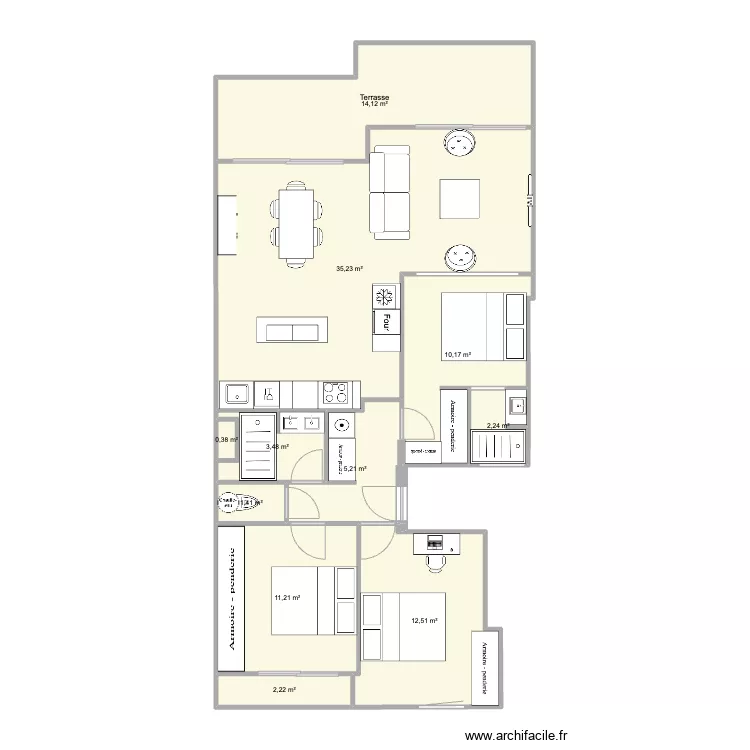 Pornichet VirginiaV6. Plan de 