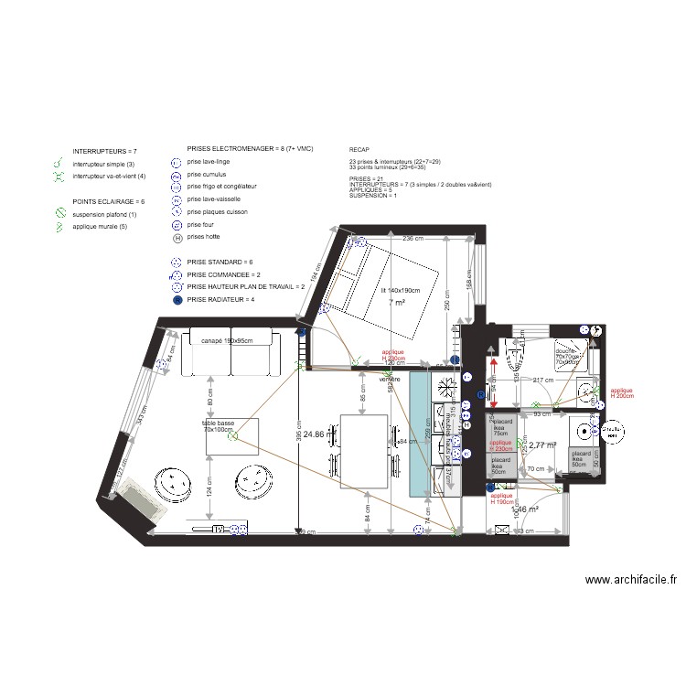 projet seveste plan plan électrique. Plan de 0 pièce et 0 m2