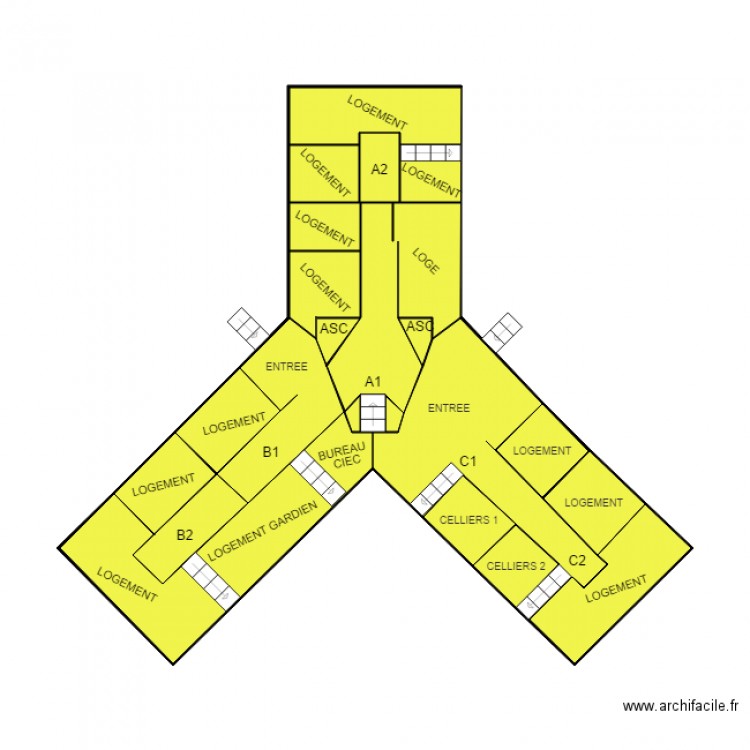 RDC CHARENTON . Plan de 0 pièce et 0 m2