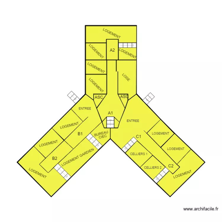 RDC CHARENTON . Plan de RDC CHARENTON . Plan de