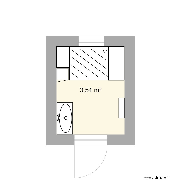 SDB. Plan de 0 pièce et 0 m2