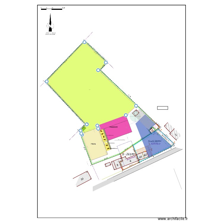 PLAN M PROPRE 9 - 5M 2 clotures remontées 2. Plan de 0 pièce et 0 m2