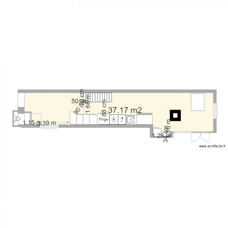 Cuisine Bellecour Projet 3. Plan de 0 pièce et 0 m2