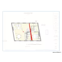 PLAN SALLE DE BAIN DANS CHBRE AVEC PORTEUR