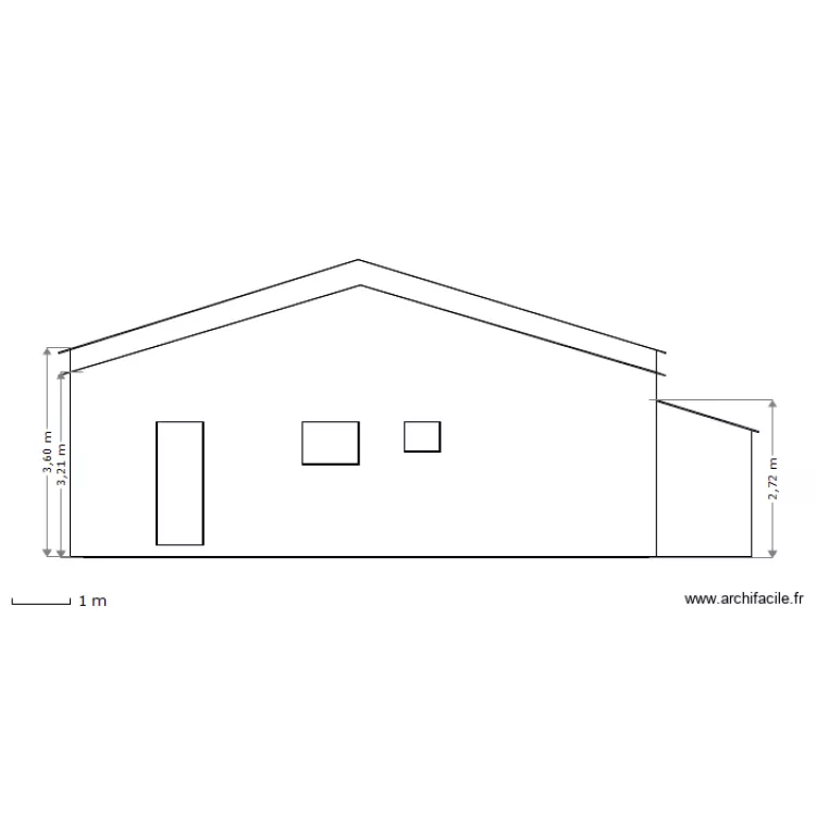 FACADE piscine. Plan de FACADE piscine. Plan de