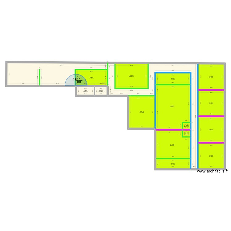 garage alcantara. Plan de 16 pièces et 286 m2